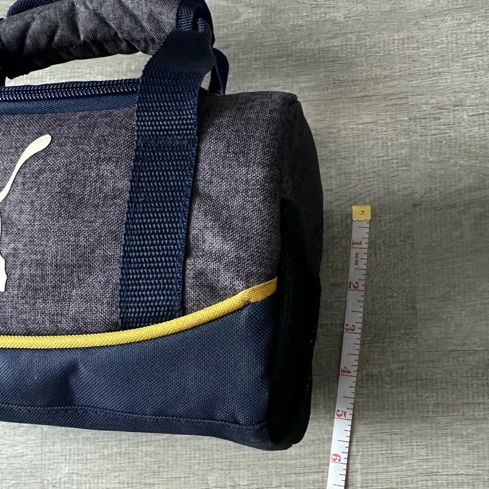 Puma Unisex Navy and Gray Mini Barrel Bag - Picture 6 of 9